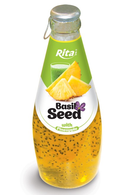 290ml Basil Drink with Pineapple